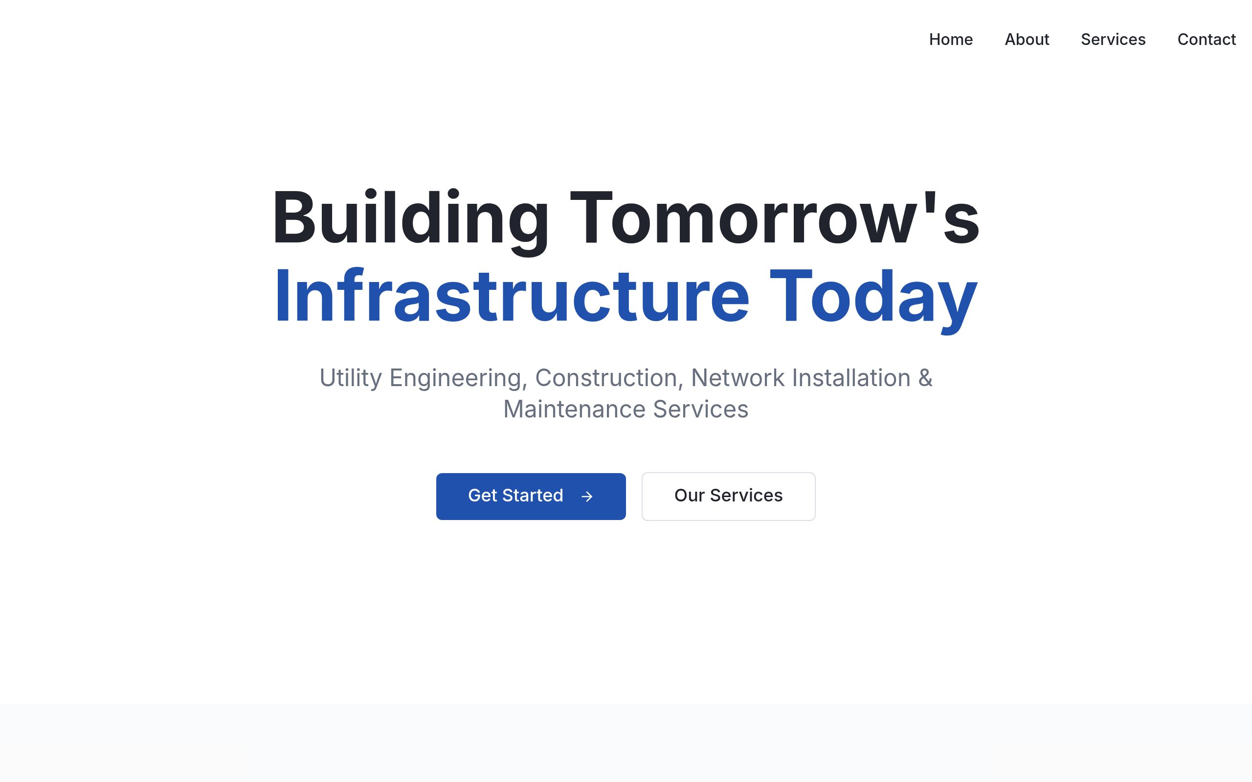 Screenshot of 1V Construction