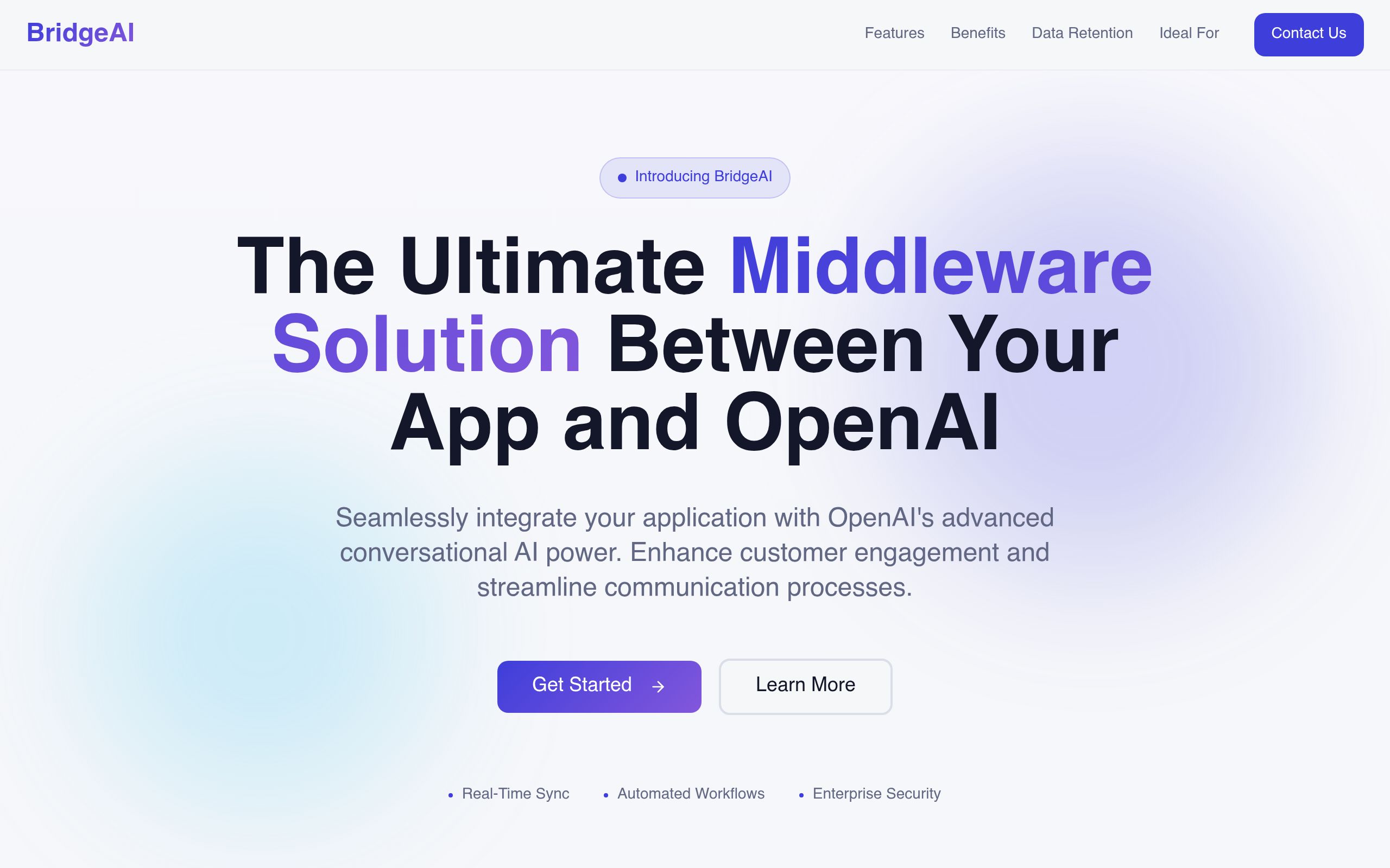 Screenshot of Bridge AI