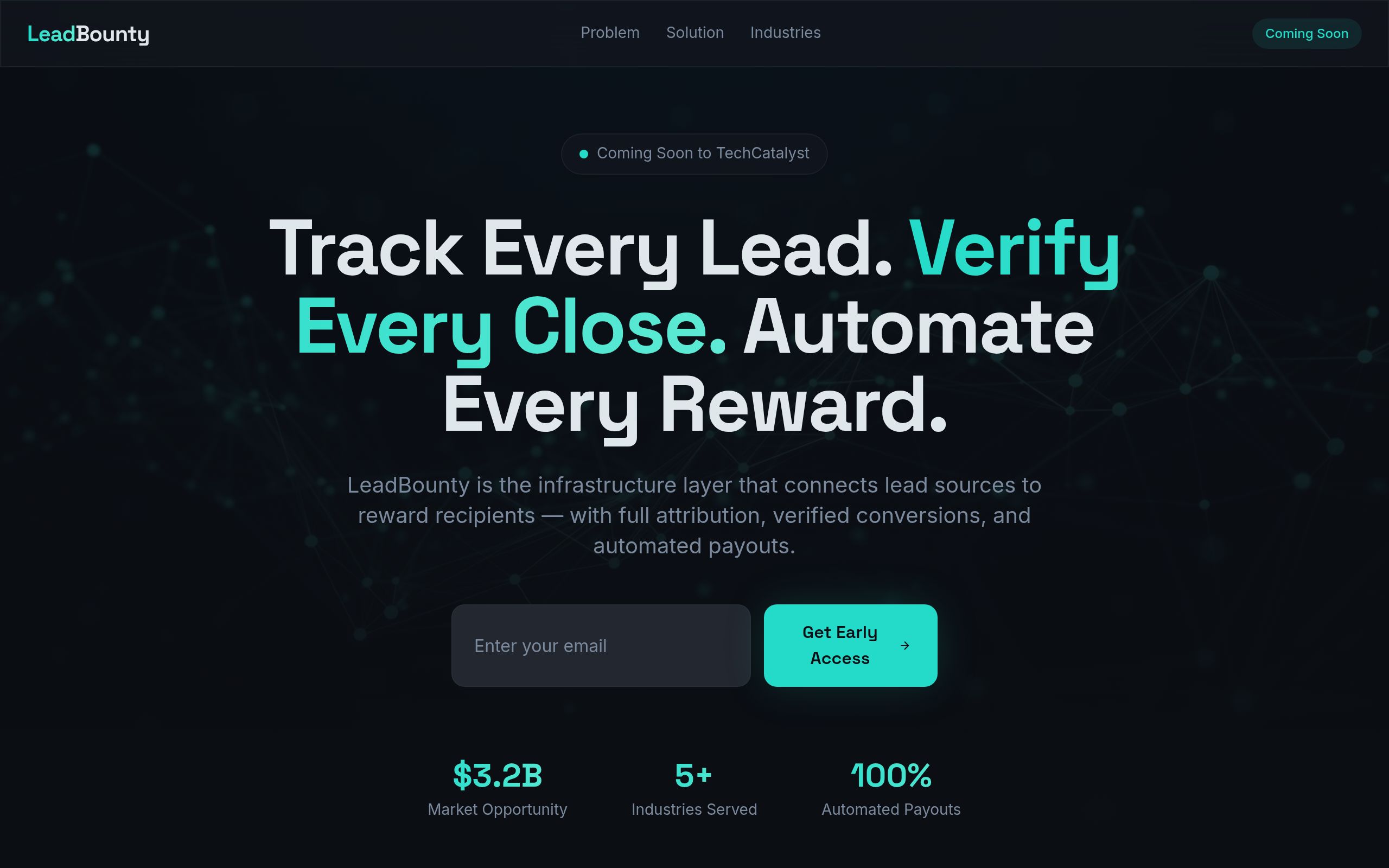 Screenshot of LeadBounty