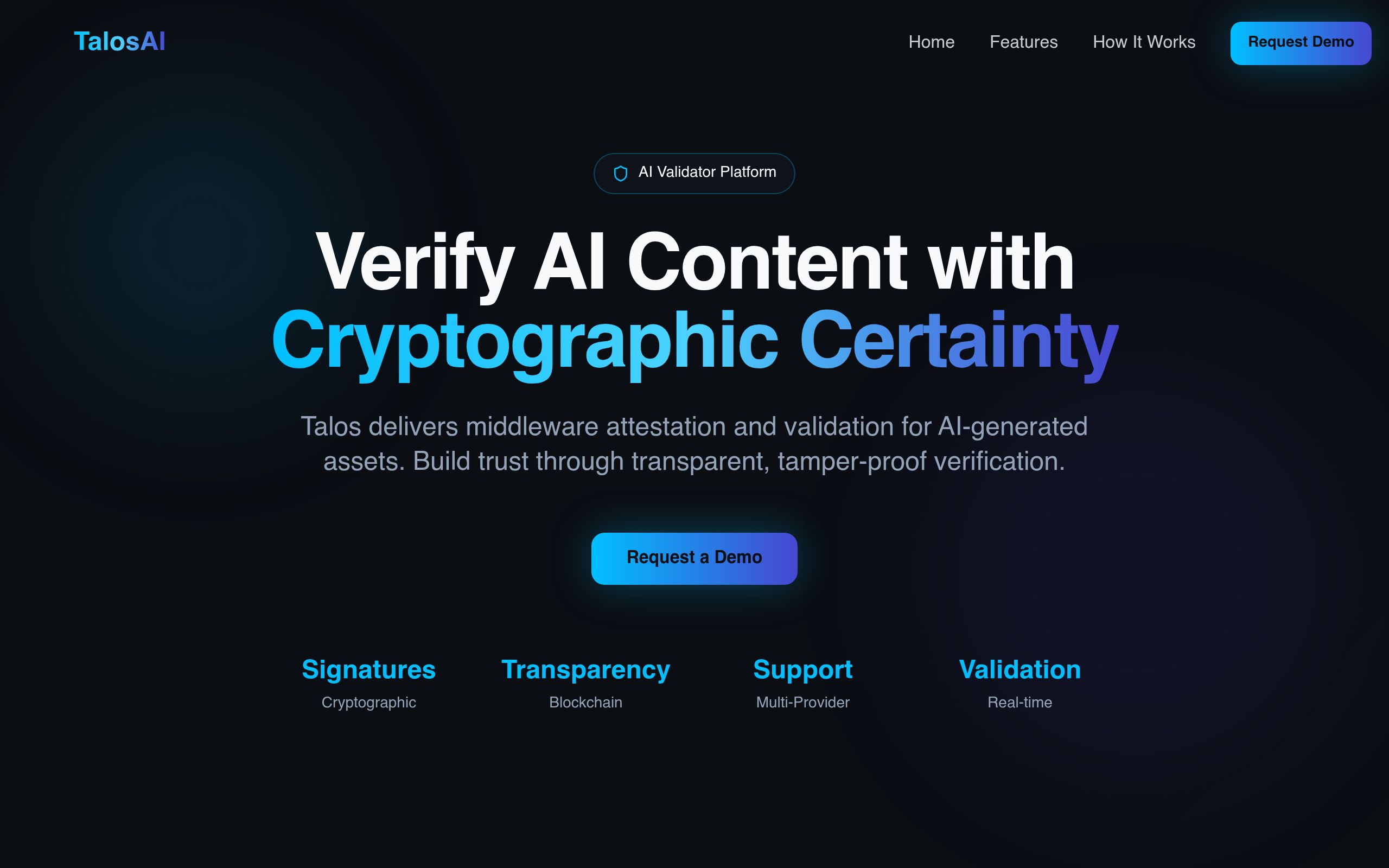 Screenshot of Talos AI